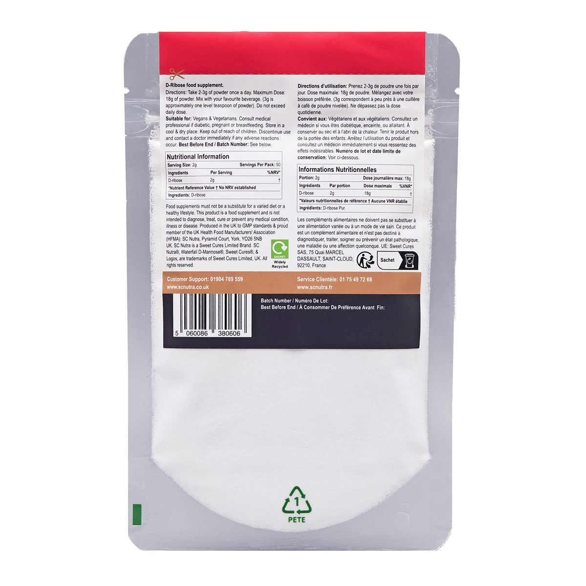D-Ribose Powder (Eco Refill)