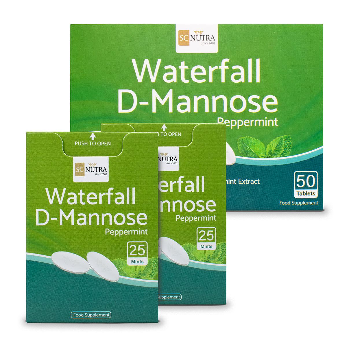 Waterfall D-Mannose Mints Peppermint